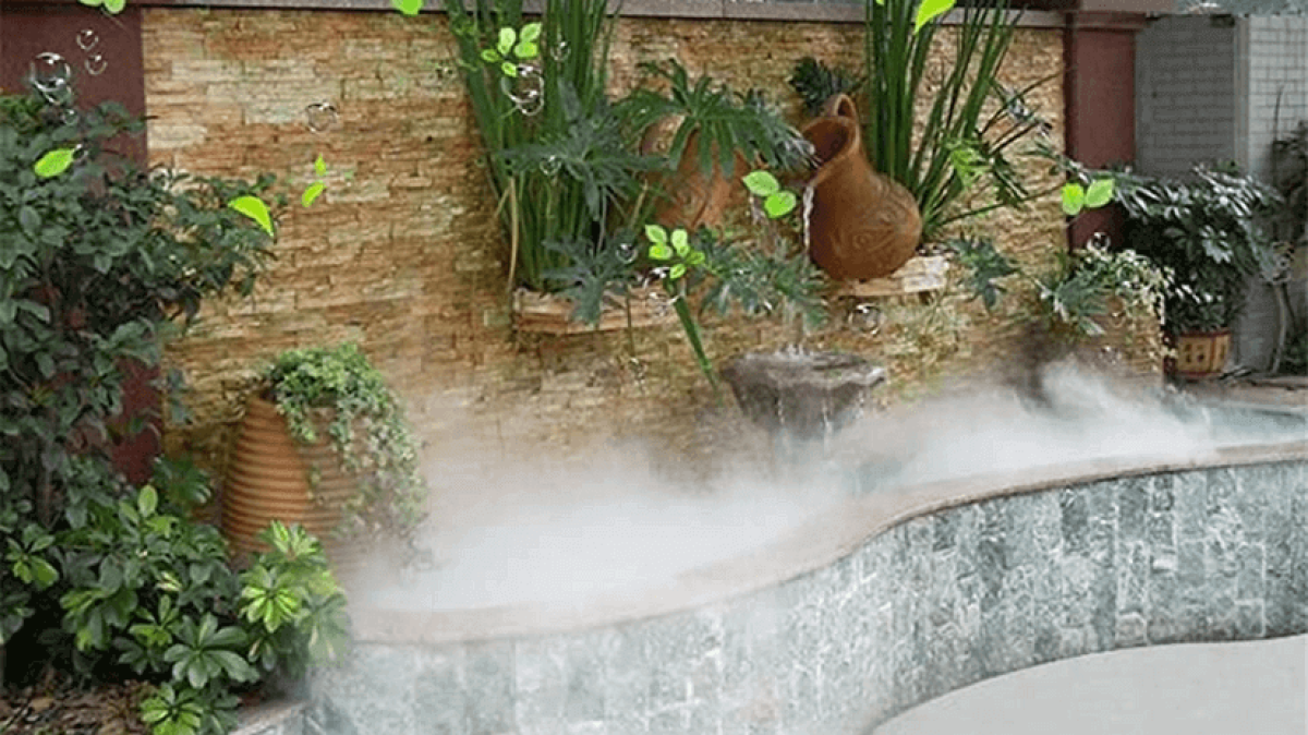 TEGOVE Siste-ma di Raffreddamento Nebbia,Nebulizzatori da Esterno,Sistema di irrigazione,Set di Raffreddamento a nebulizzazione da 18m,con 20 ugelli,per Giardini,Serre e terrazze
