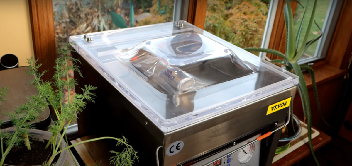 DZ-260C Vakuumiergerät – 120 W, Edelstahl, Kammervakuumierer Für Lebensmittel, 26 Cm Dichtlänge, Industriell
