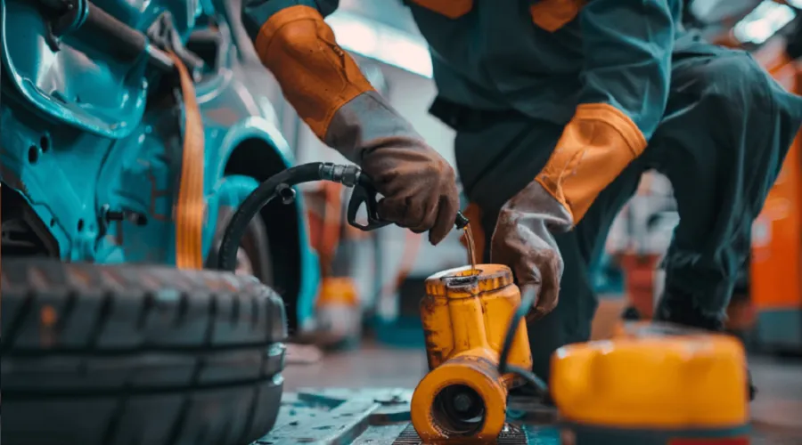 How to fill hydraulic jack