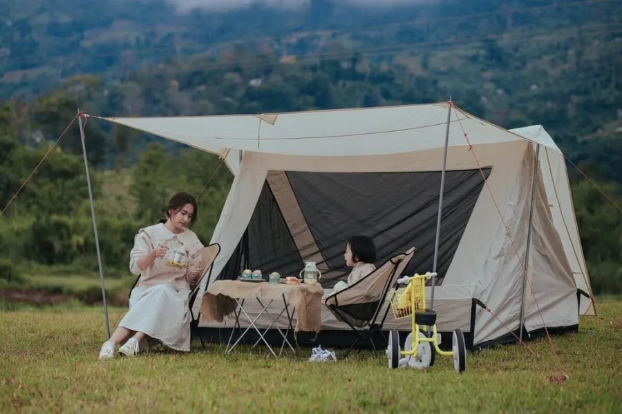 camping with a baby