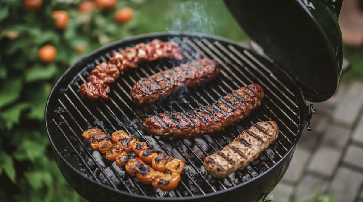 Parrilla Colgante De Carbón Para Barbacoa Sin Humo, De Acero Inoxidable, Redonda, 40x40x60cm, Resistente A 500°C, Ideal Para Camping Y Exteriores