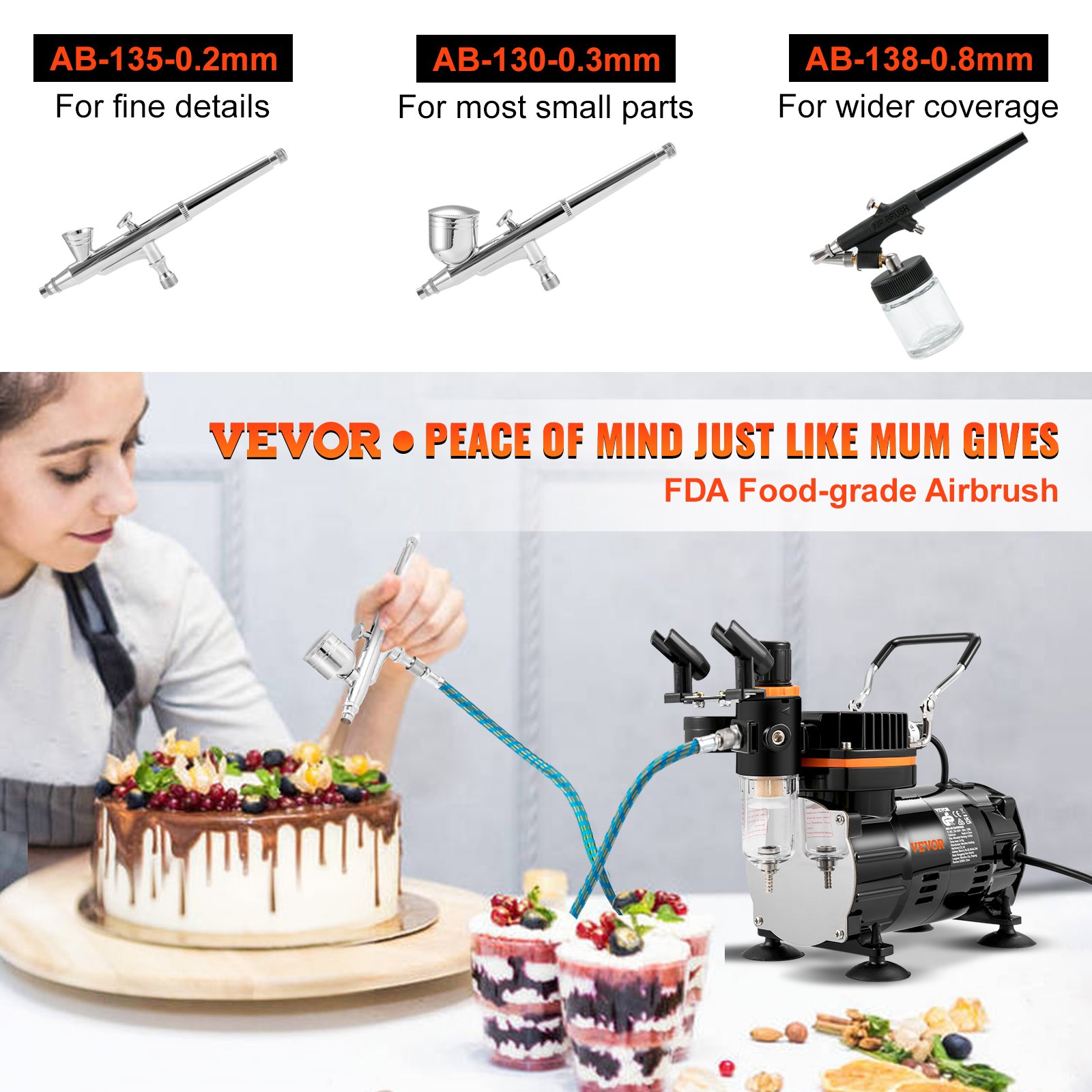 VEVOR Airbrush Kit, Professional Airbrush Set Manual - Image 2
