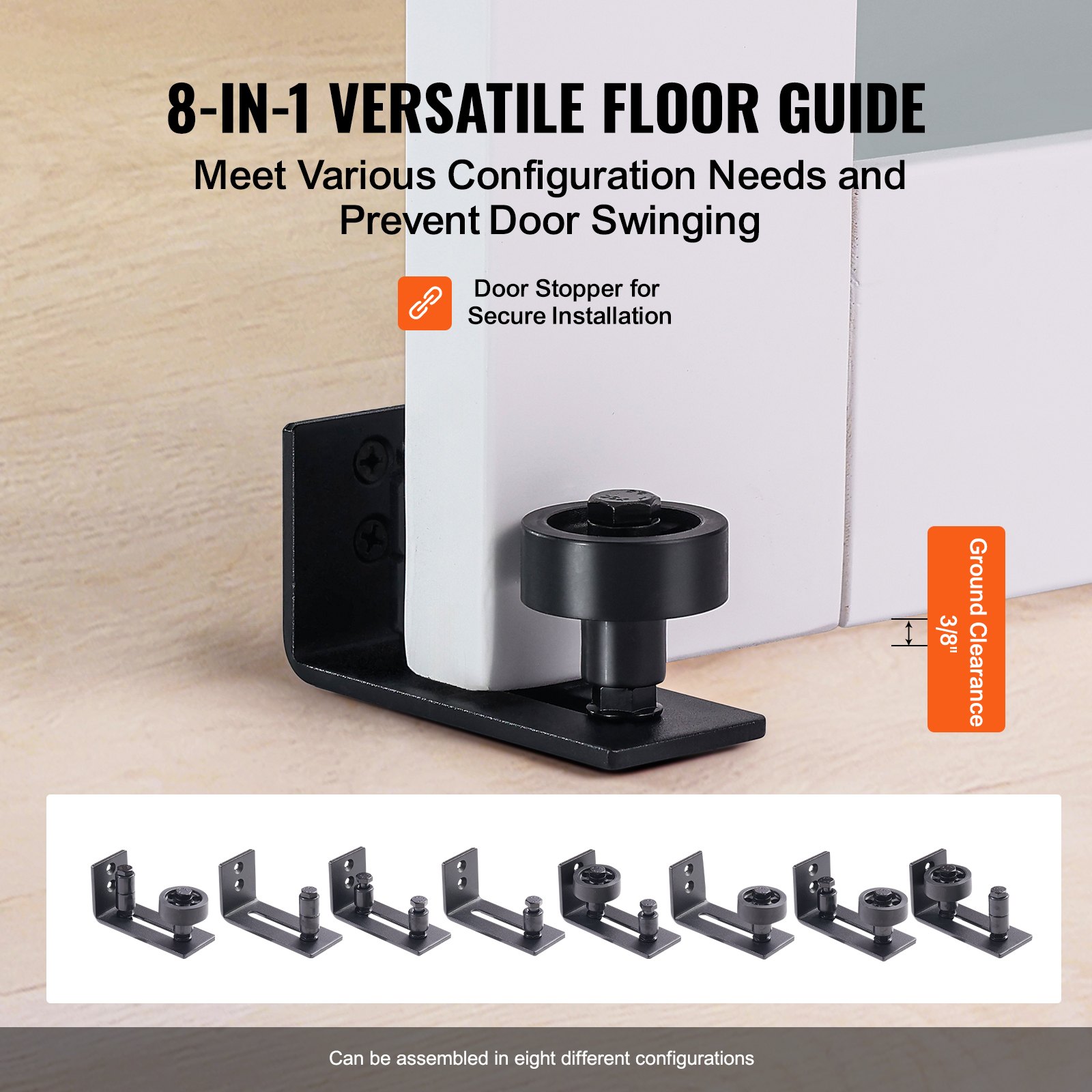 VEVOR Barn Door and Hardware Kit, 30" x 84" Manual - Image 5