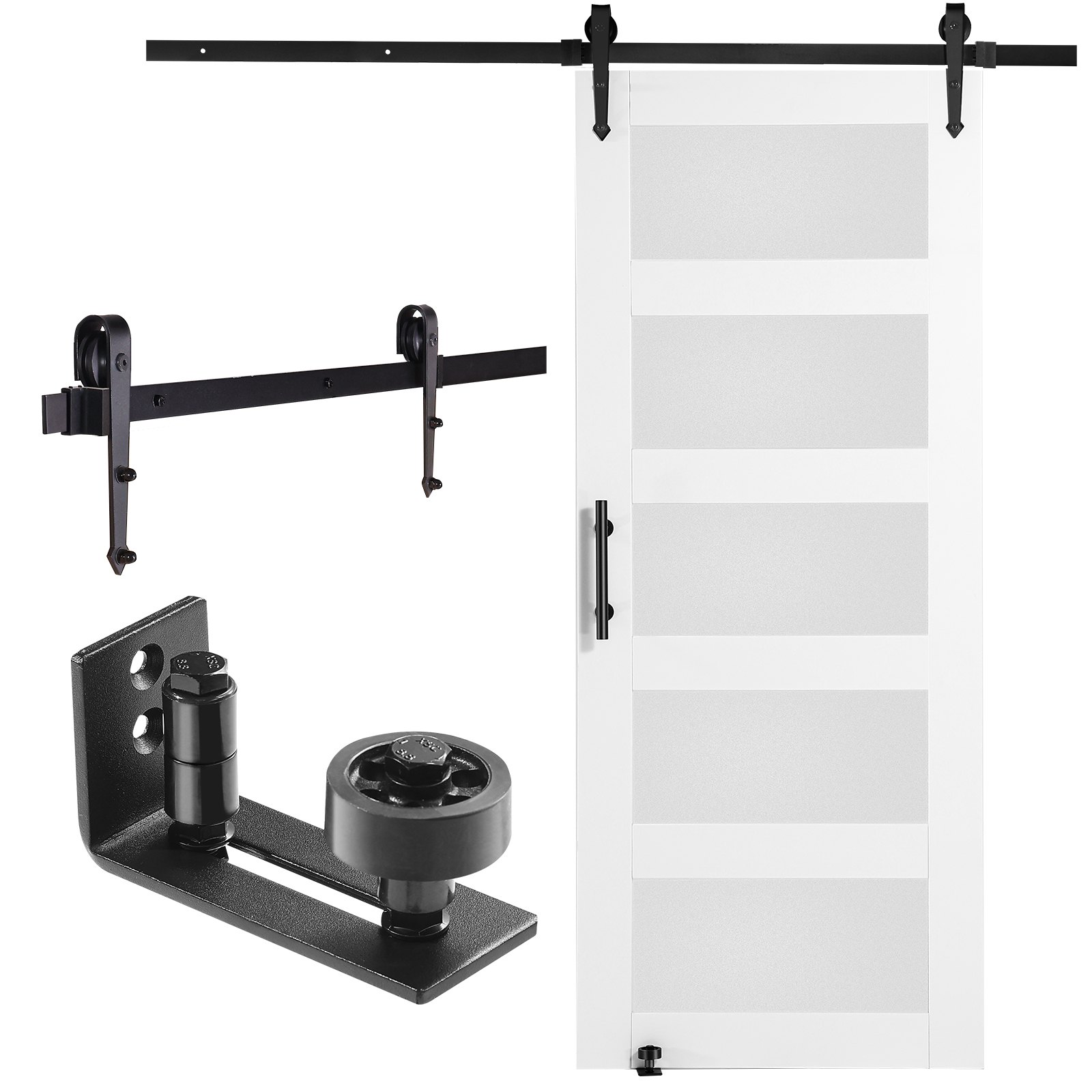 VEVOR Barn Door and Hardware Kit, 30" x 84" Manual
