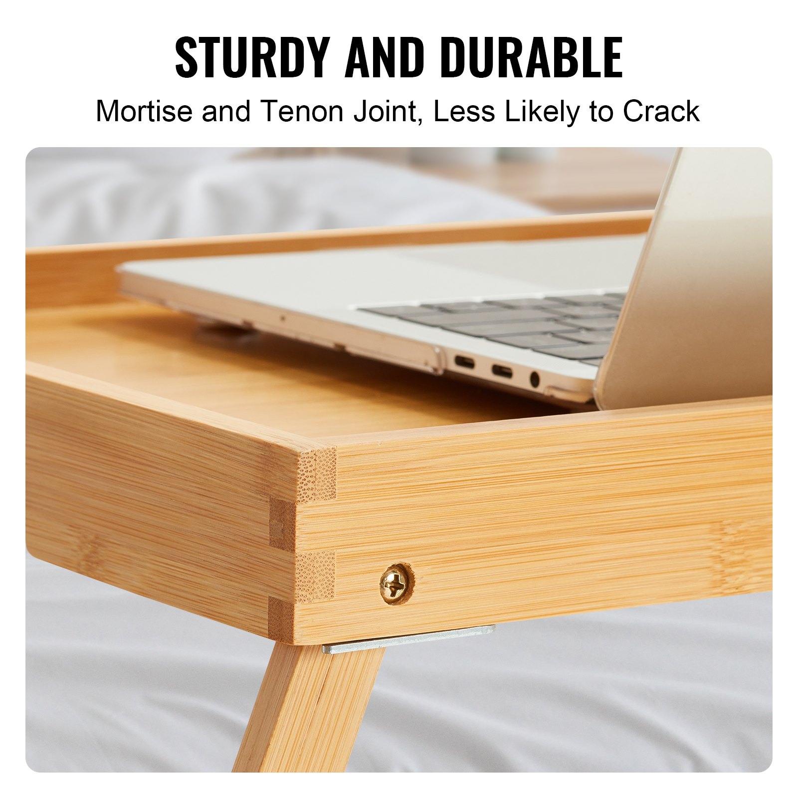 VEVOR 2-Pack Bed Tray Table with Foldable Legs Manual - Image 4