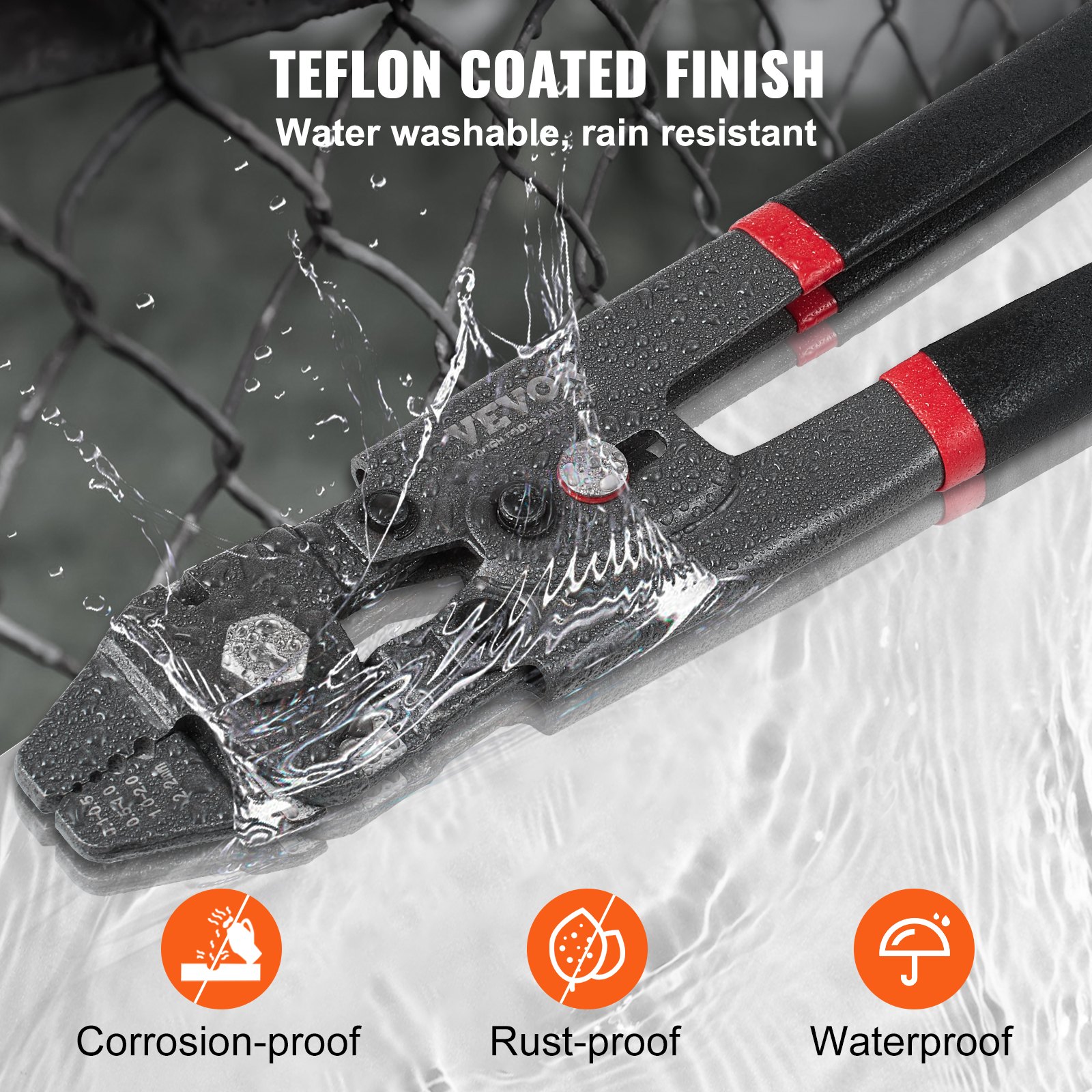 VEVOR Wire Rope Crimping Tool and Cutter Up To 2.2mm Manual - Image 5