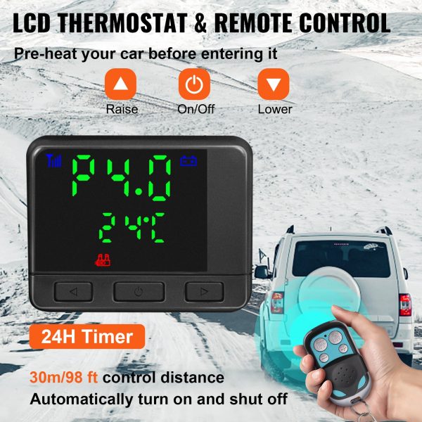 Diesel Luchtverwarmer Alles-in-één Handmatig, 8KW, 12V Verwarming