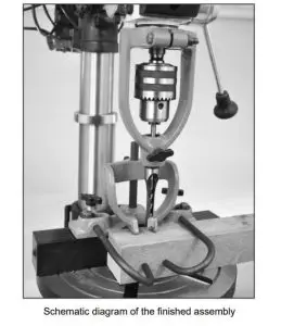 ANDRESLAD Accessoire De Perceuse à Colonne Pour Trou Carré Convertisseur De Mortaise Outil De Tenon Pratique Et Compact