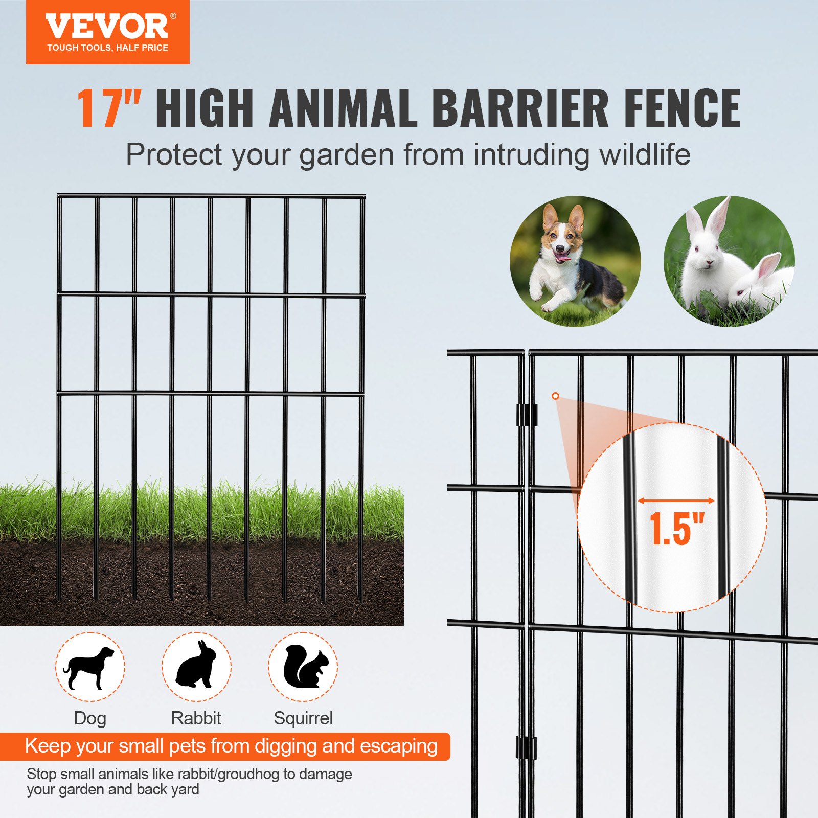 VEVOR Animal Barrier Fence 19 Pack Manual - Image 2