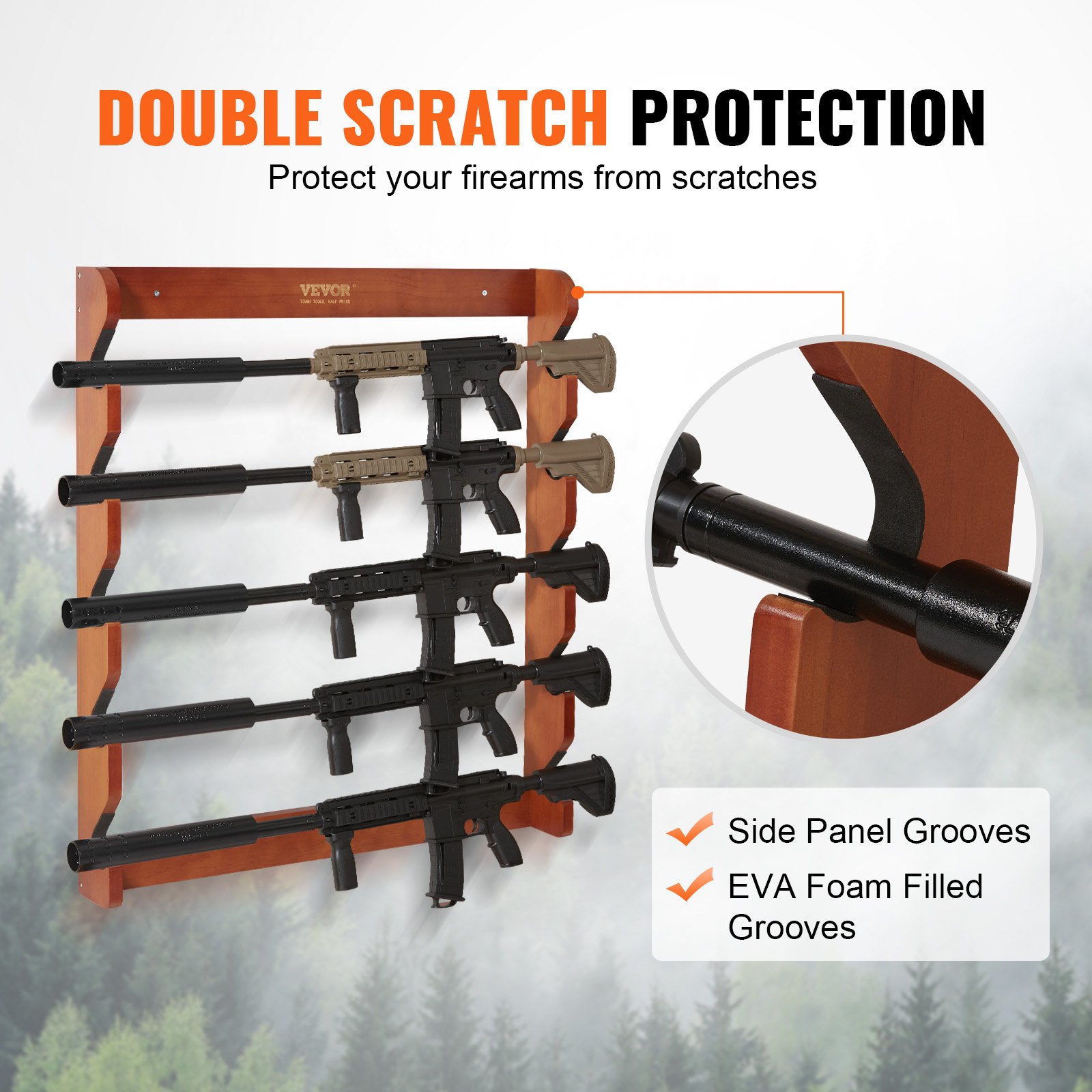 VEVOR Gun Rack holds 5 Rifles Manual - Image 4