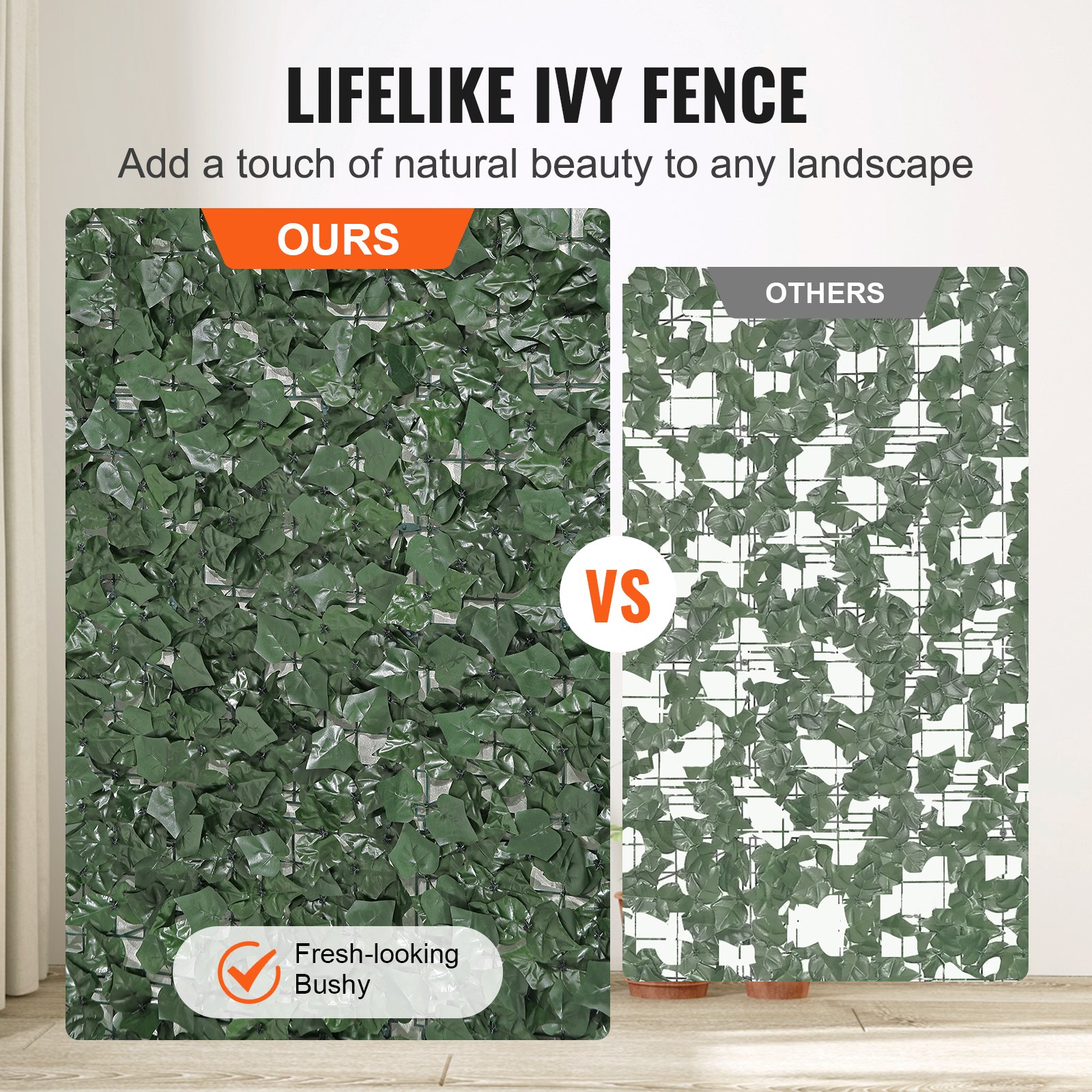VEVOR Ivy Privacy Fence, 39 x 98 in Manual - Image 4