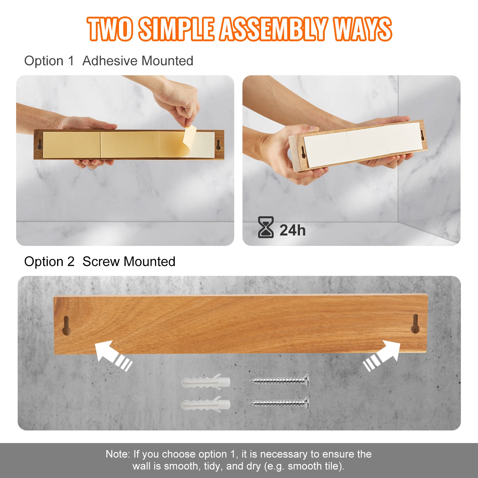 VEVOR Magnetic Knife Holder with Enhanced Strong Magnet, 16" Manual - Image 4