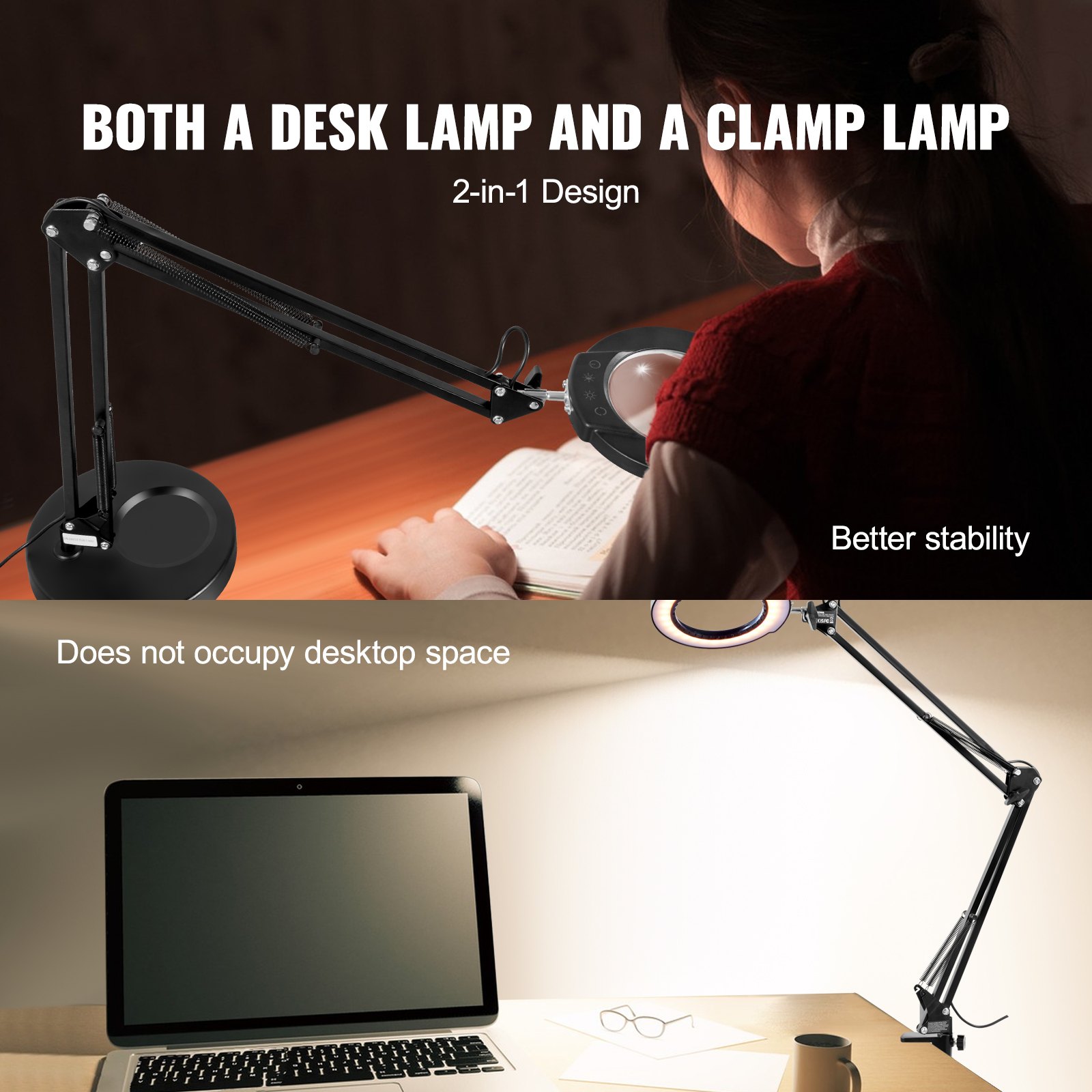 VEVOR Magnifying Glass with Light and Stand Manual - Image 6