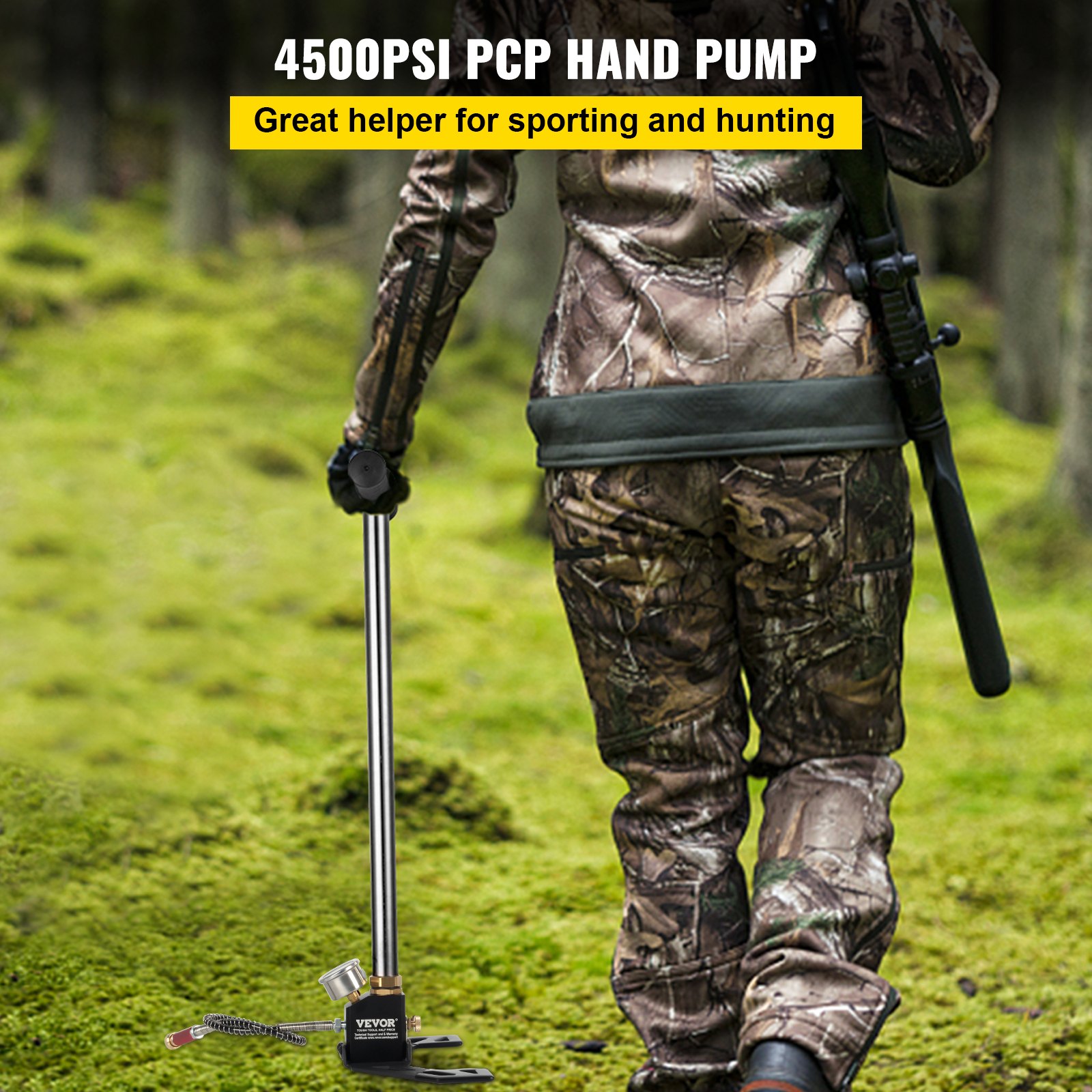 VEVOR Airgun PCP Pump 4500PSI High Pressure Hand Pump Manual - Image 2