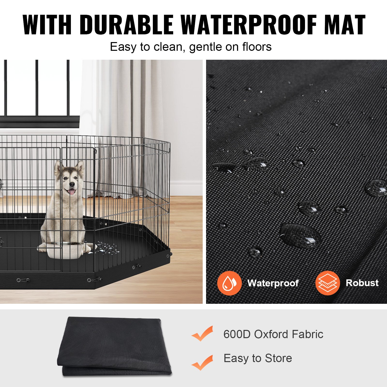VEVOR Dog Playpen, 8 Panels Manual - Image 4