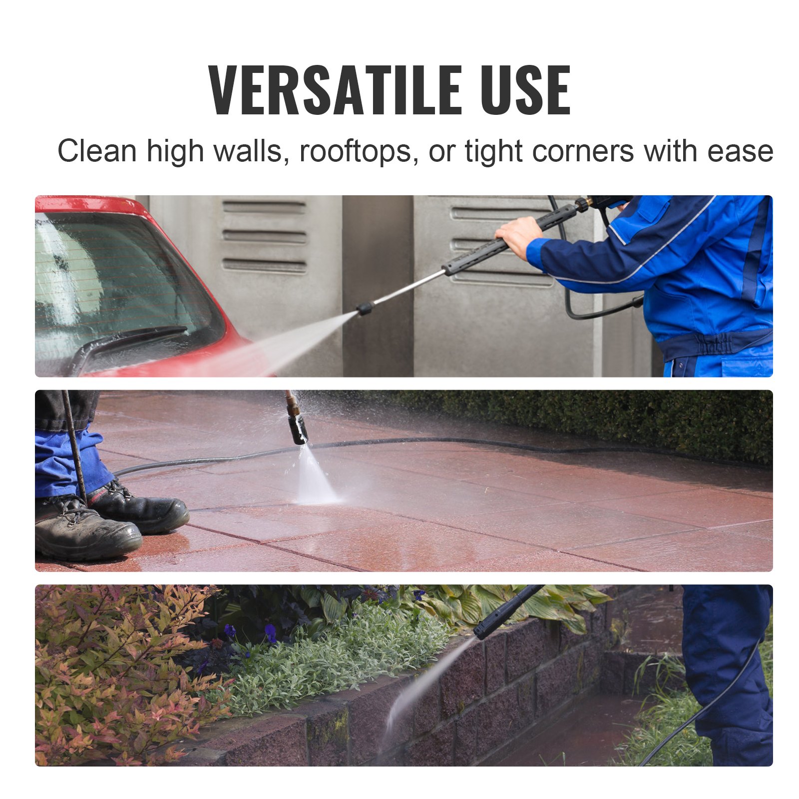 VEVOR Pressure Washer Hose, 100FT, Kink Free Manual - Image 6
