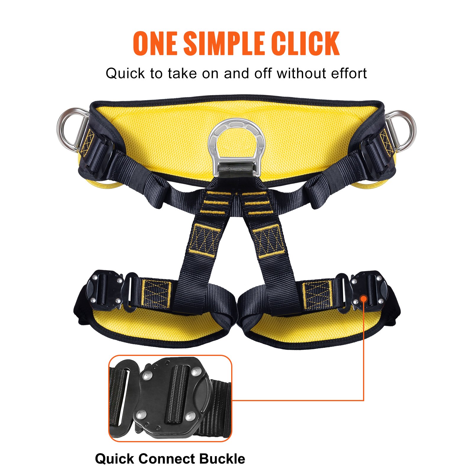 VEVOR Half Body Safety Harness, Tree Climbing Harness Manual - Image 5