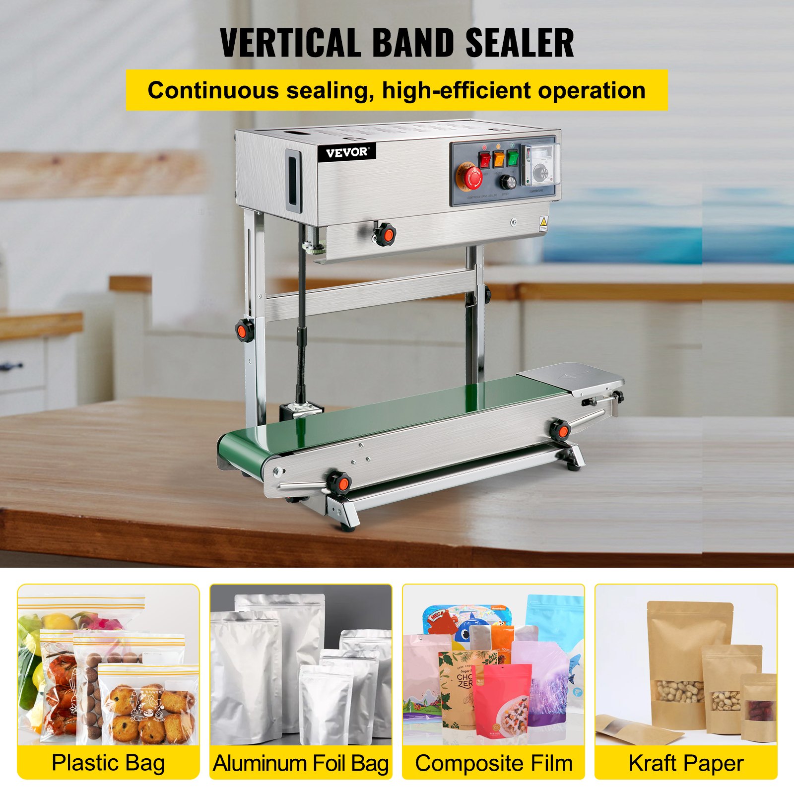 VEVOR FR-770 Continuous Band Sealer (Vertical) Manual - Image 2