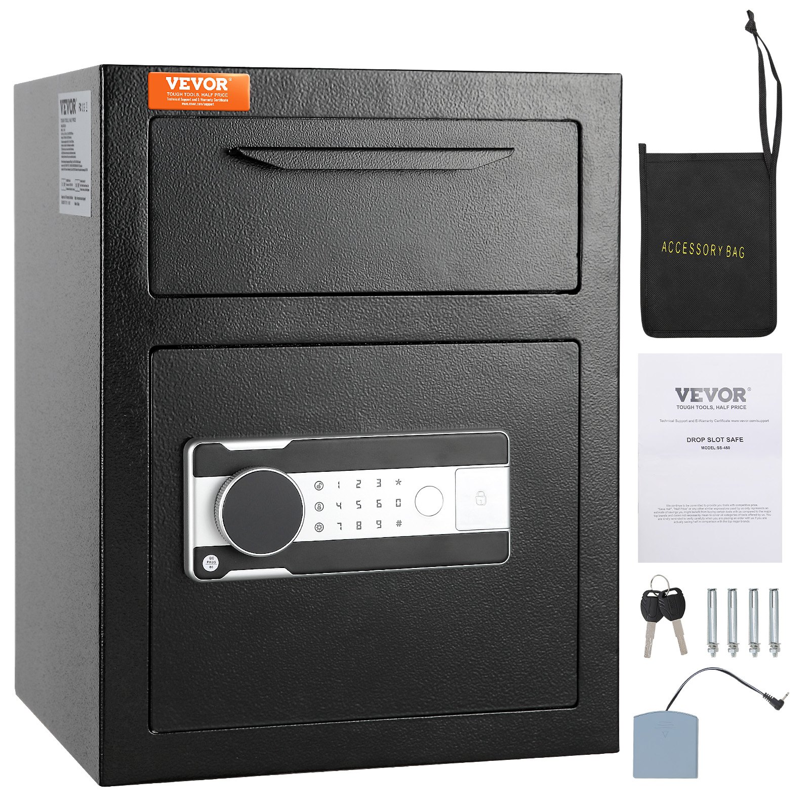 VEVOR 1.7 Cub Depository Safe, Deposit Safe with Drop Slot Manual