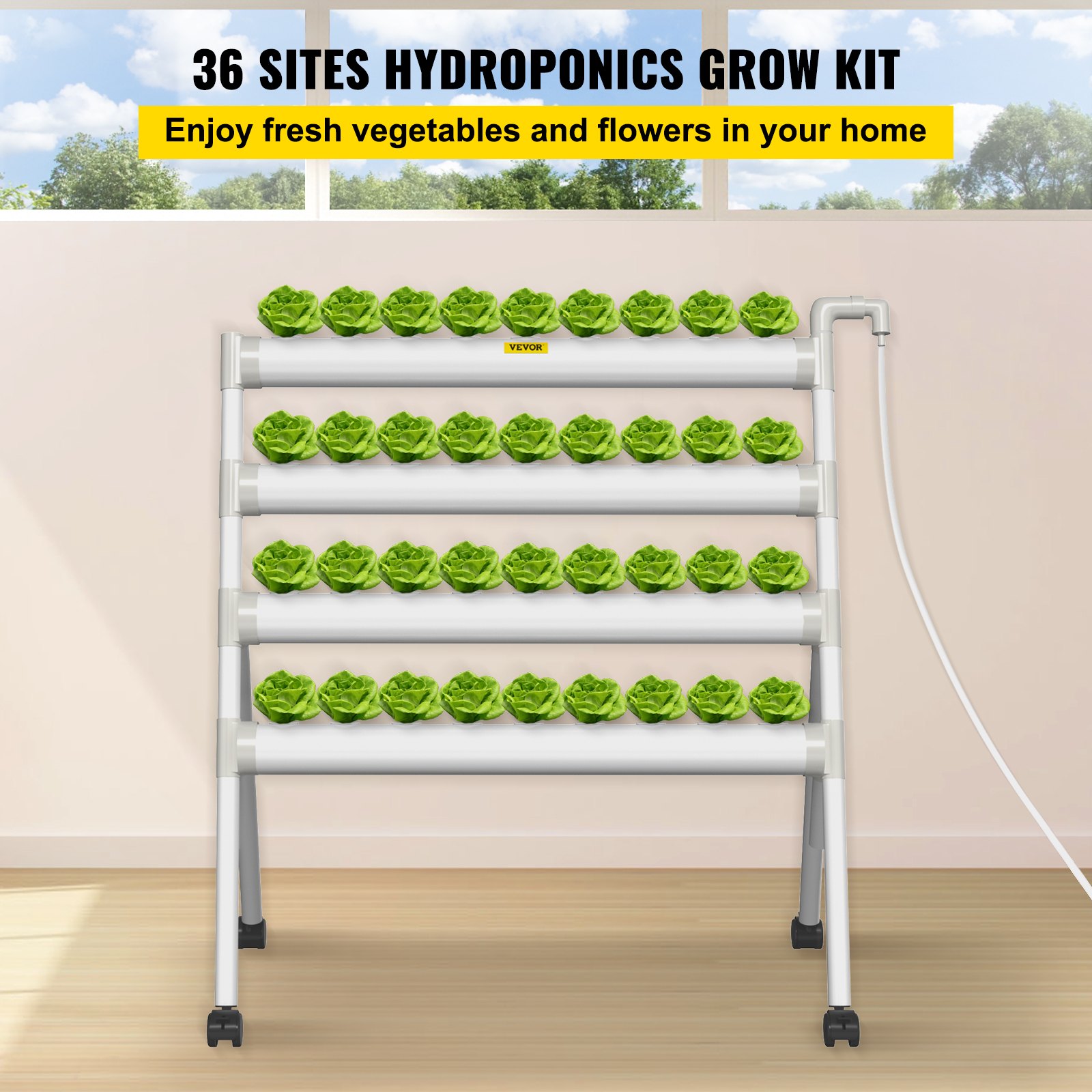 VEVOR Hydroponics Growing System Manual, Indoor Planting Kit, image size:1600x1600