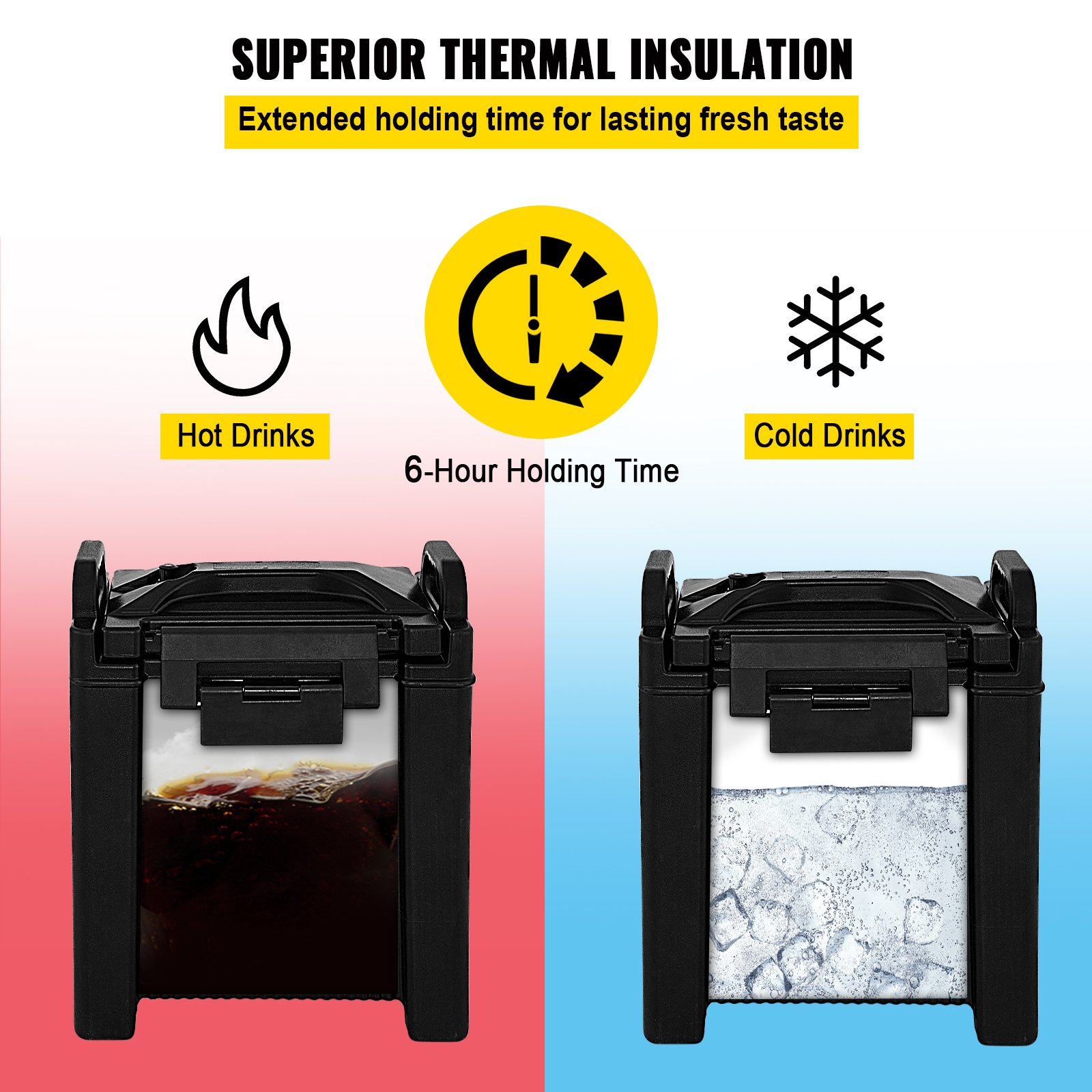 VEVOR Insulated Beverage Dispenser 2 PCS, 10 Gal, Black Manual - Image 4