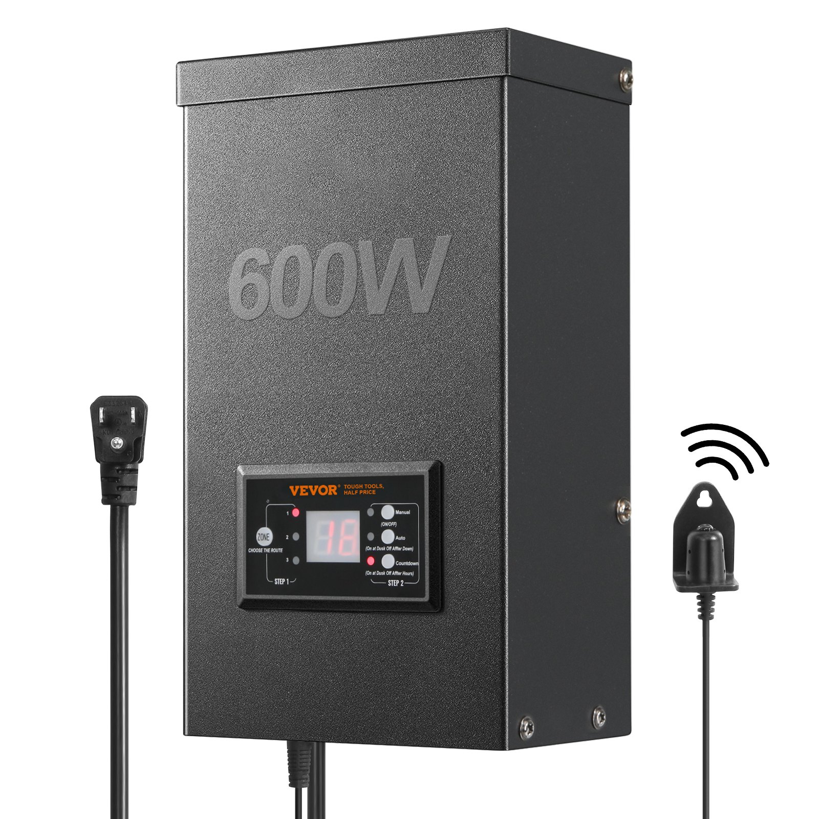 VEVOR 600W Low Voltage Landscape Transformer Manual
