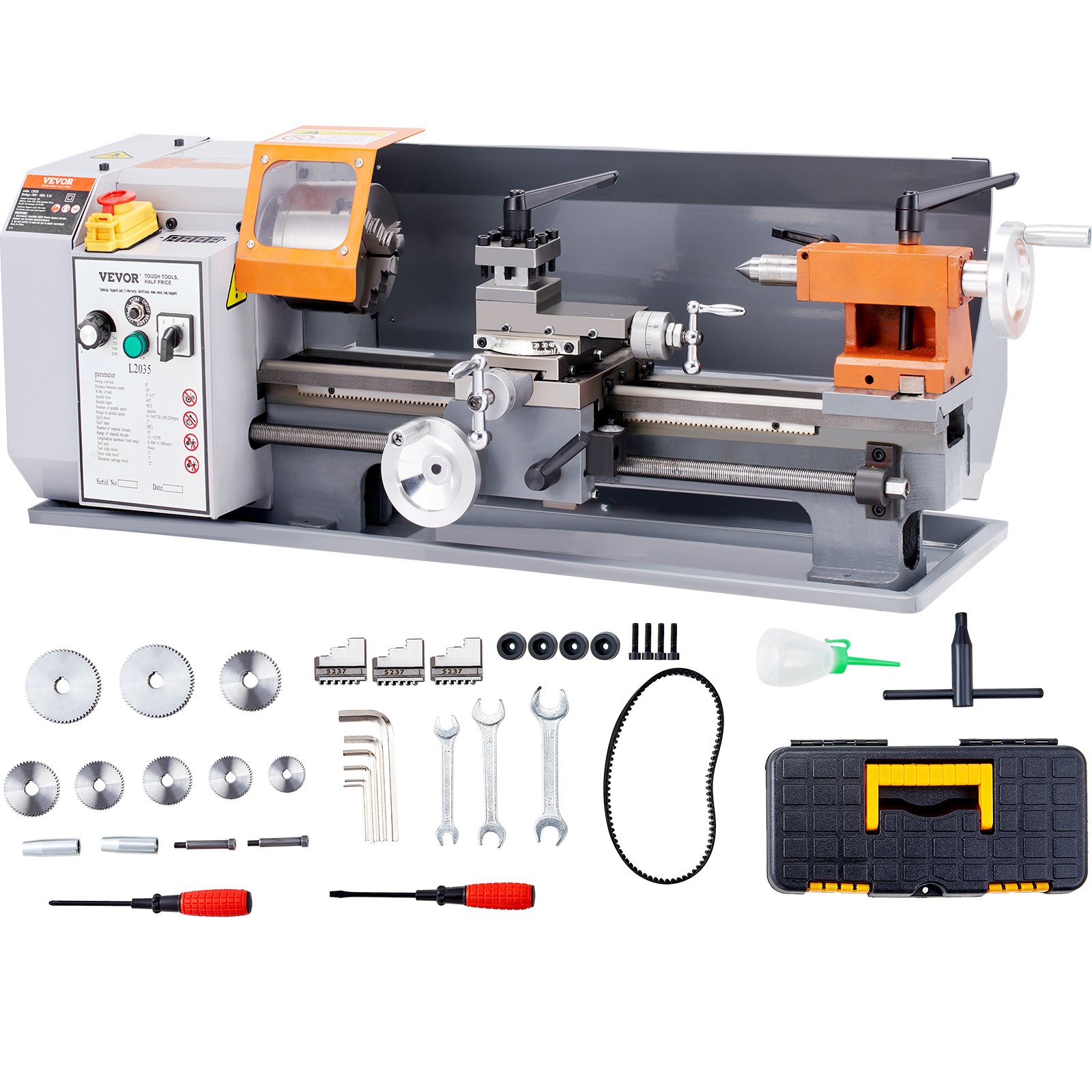 VEVOR Metal Lathe Machine Mannual, 7.87'' x 13.78'' Benchtop