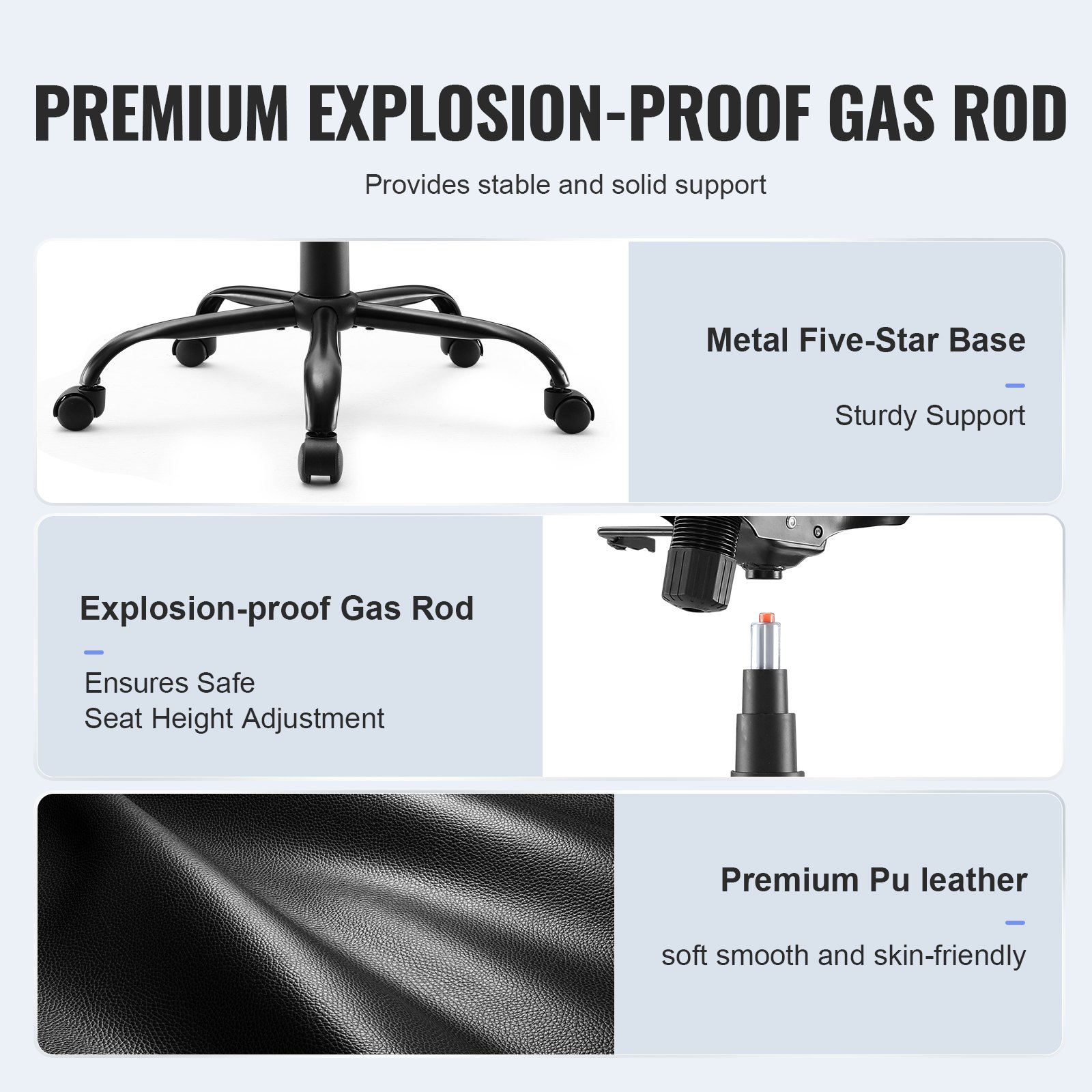 VEVOR Executive Office Chair with Cutting-edge Adjustable Lumbar Support Manual - Image 5