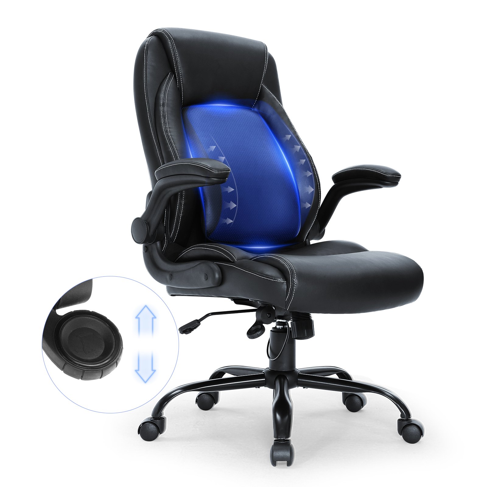 VEVOR Executive Office Chair with Cutting-edge Adjustable Lumbar Support Manual
