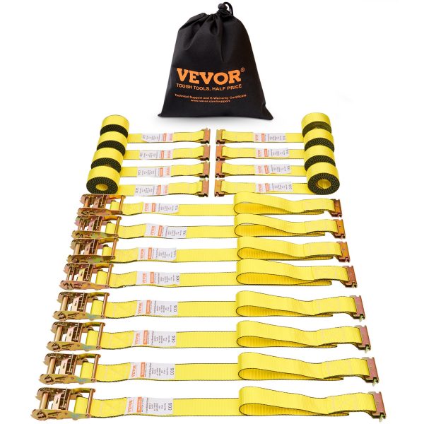 Fasty Eco Strap Cinghie Di Fissaggio 20mm X 1.5m: Set 10 Pezzi Nere In Materiale Riciclato, Resistenti UV 300kg - 5