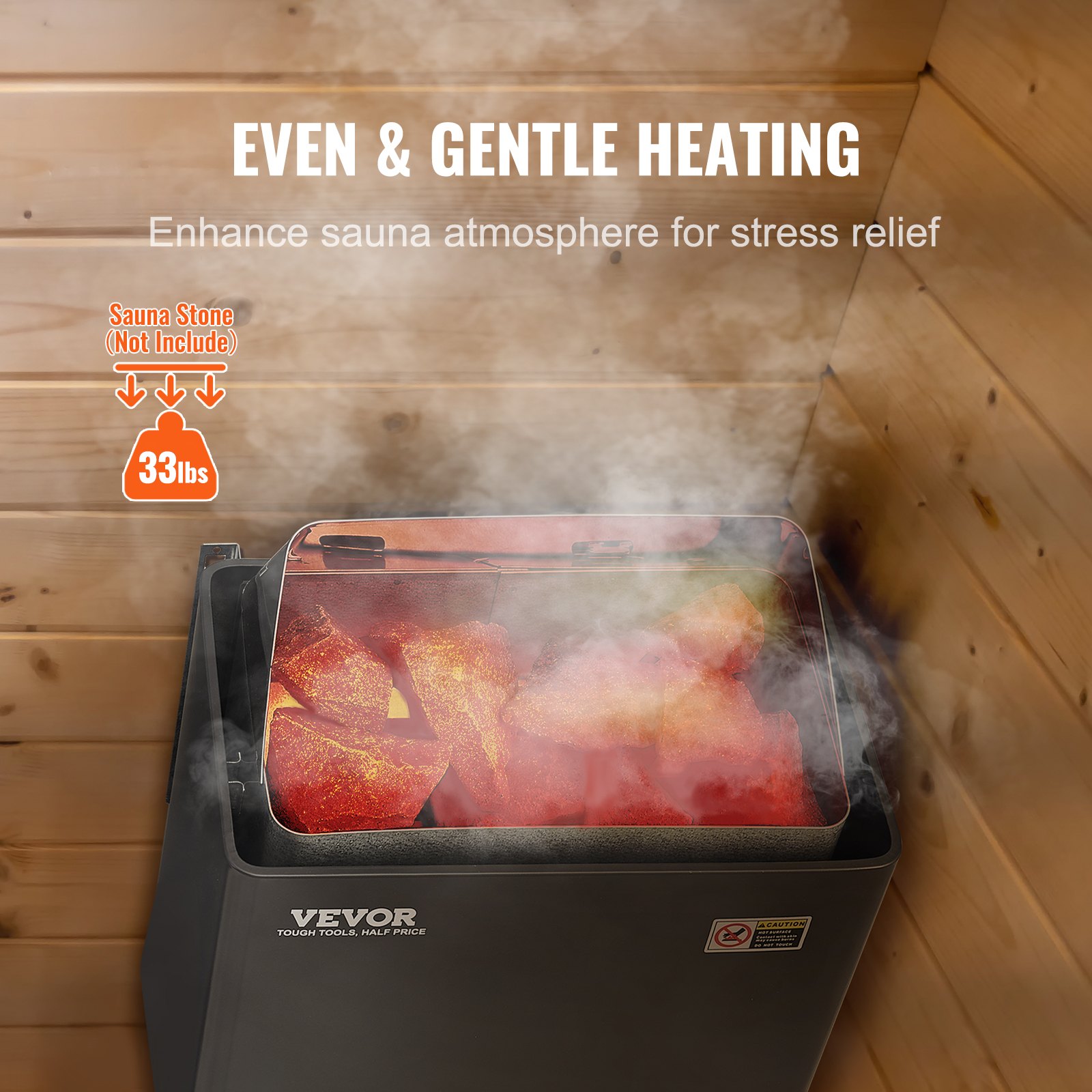 VEVOR Sauna Heater, 4.5KW 220V Electric Sauna Stove Manual - Image 5