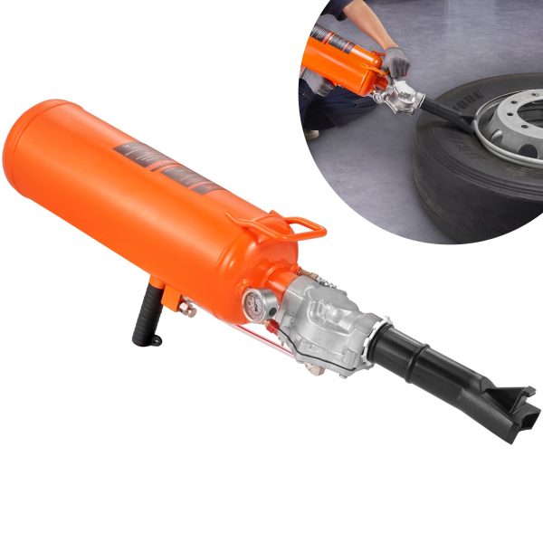 VEVOR Tire Bead Seater, 2.1 Gal/8 L Air Tire Bead Blaster, 120 PSI Handheld Bead Bazooka, Upgraded Portable Tire Inflator Tool, 85-116 PSI Operating Pressure for Tractor Truck ATV Car