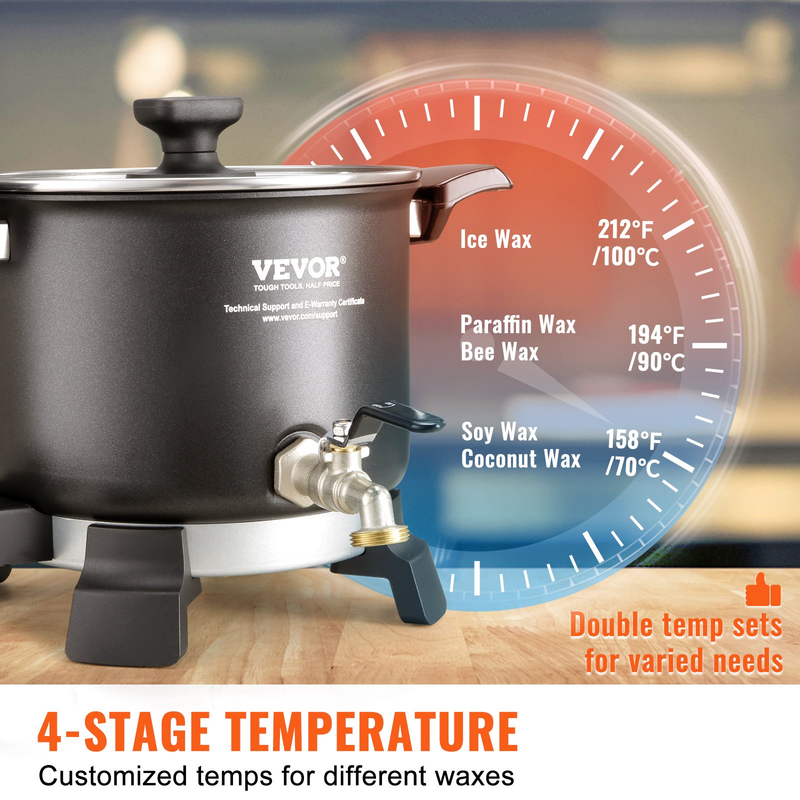 VEVOR 5 Liter Wax Melter for Candle Making Manual - Image 5