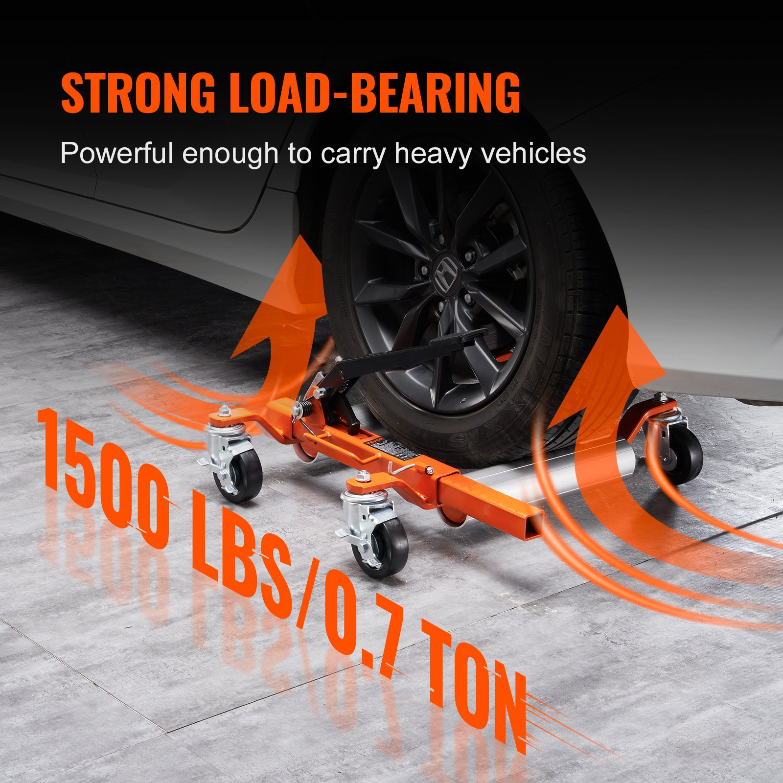VEVOR Wheel Dolly, 1 Piece Wheel Dolly Car Skate Manual - Image 3