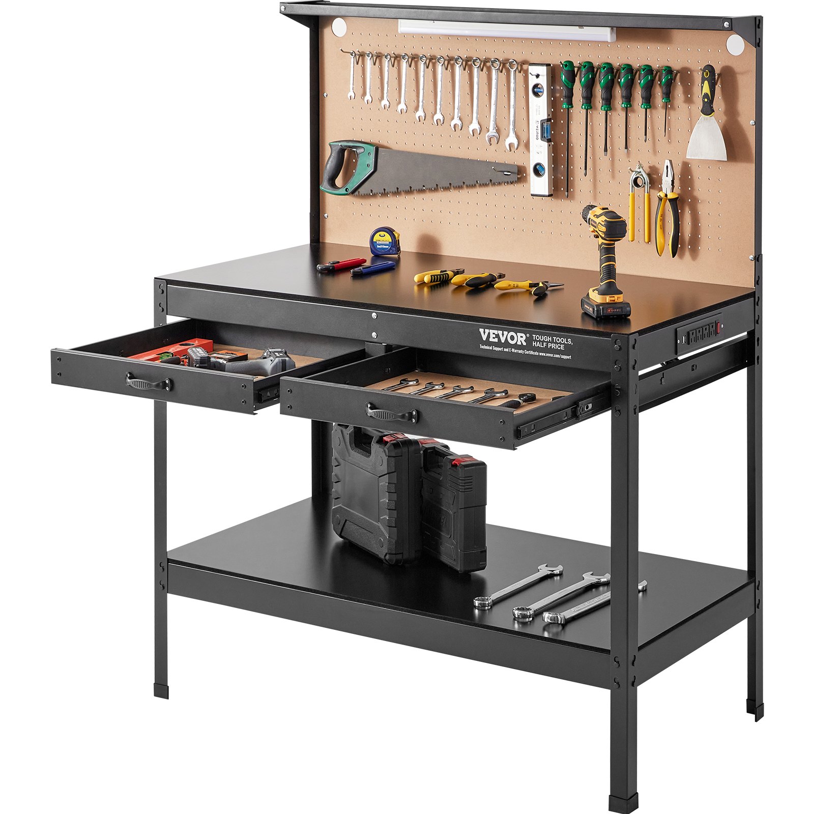 VEVOR Workbench A3 Steel Work Bench For Garage Manual, image size:1600x1600