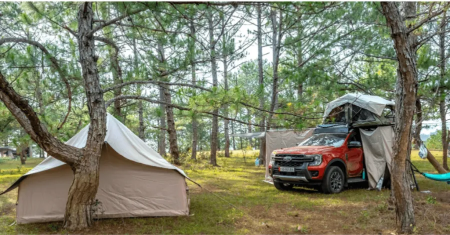 Inflatable tents for camping