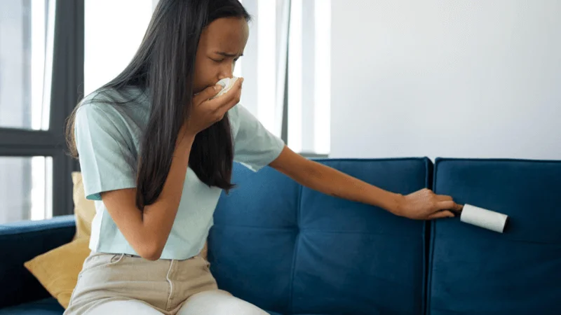 lint roller for pet hair off sofa