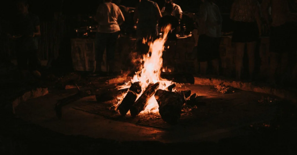 outdoor wood-burning fire pits