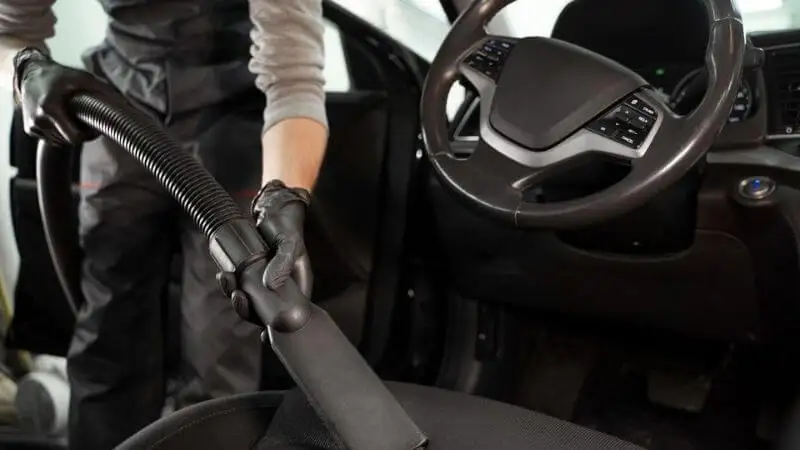 car interior cleaning