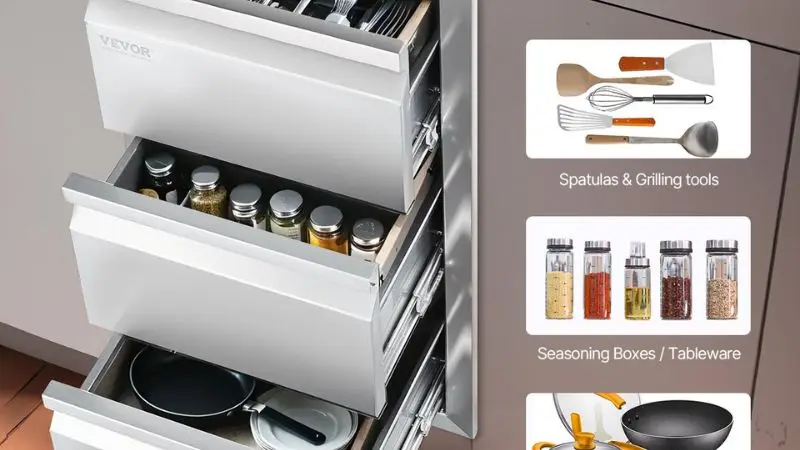 outdoor kitchen drawers