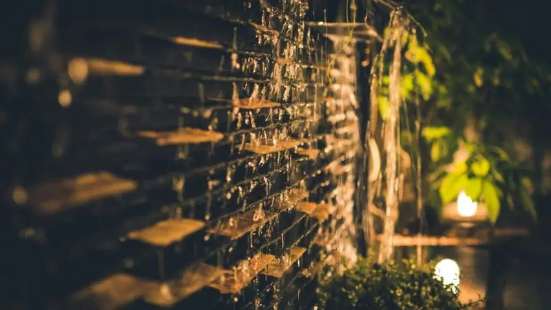 backyard wall waterfall ideas