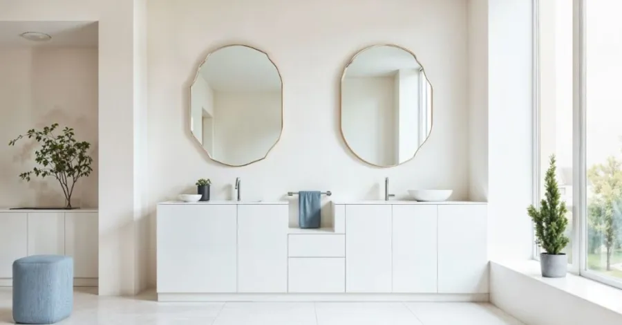mirror ideas for double vanity