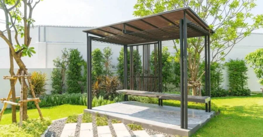 Outdoor patio shade idea