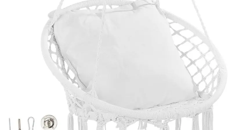 Backyard Macramé Hanging Chair