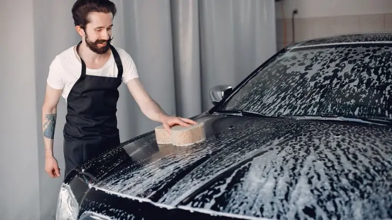 How to rinse the exterior of car