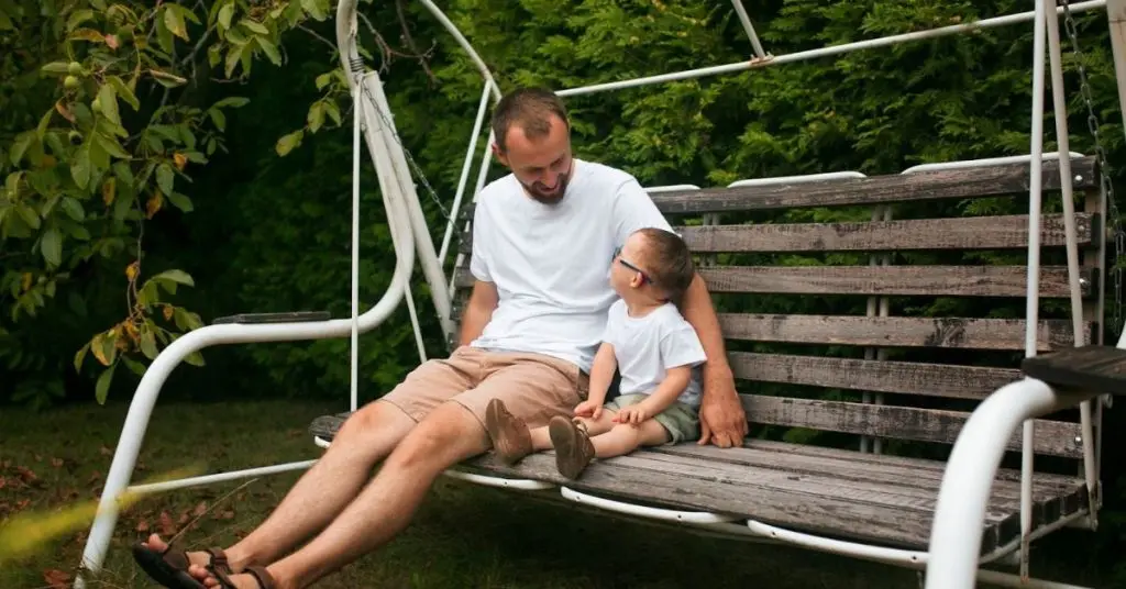 outdoor patio swings with canopy