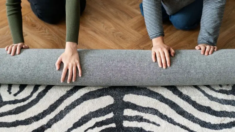 Protect the carpet by rotating furniture