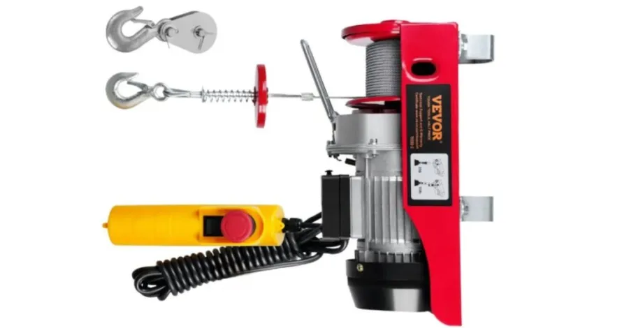 auto lift in a garage