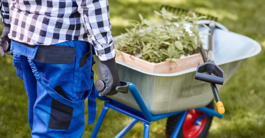 two-wheel garden cart