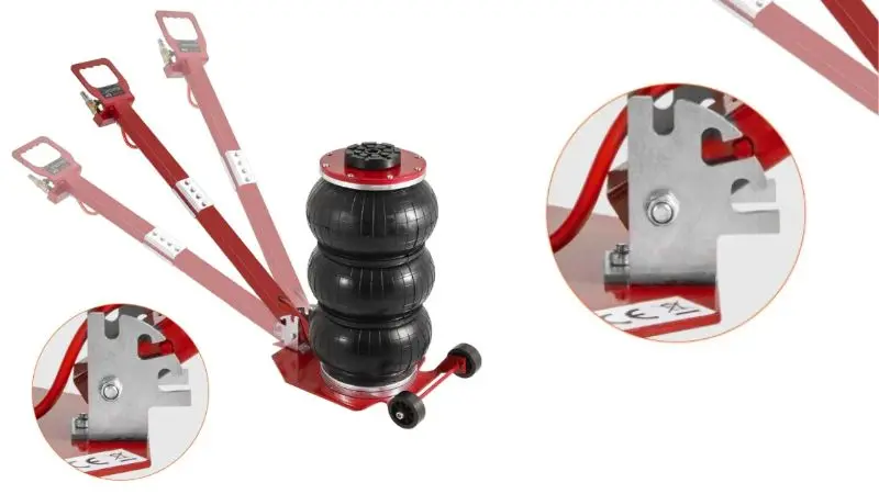 Fast lifting Pneumatic Jack